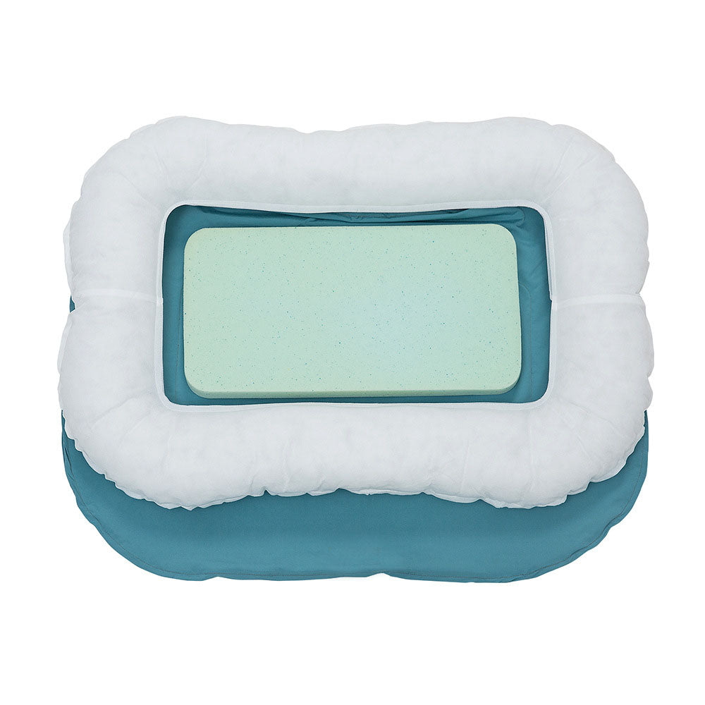 Dog Bed Dog Mat Waterproof Pet GEL Memory Foam Raw Cotton Filling Blue