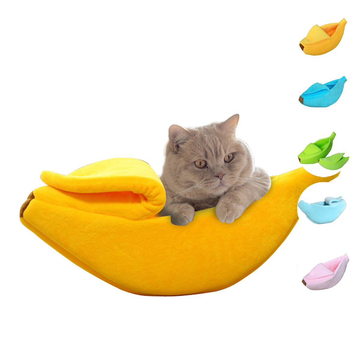 Creations Banana Cave Beds For Dogs Cat Small to X-Large Size