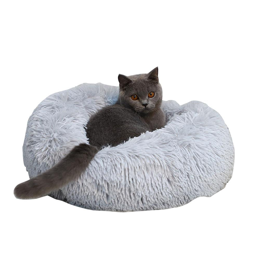 Pets Donut dog Cat Calming Anti Anxiety beds Napper Soft Warm