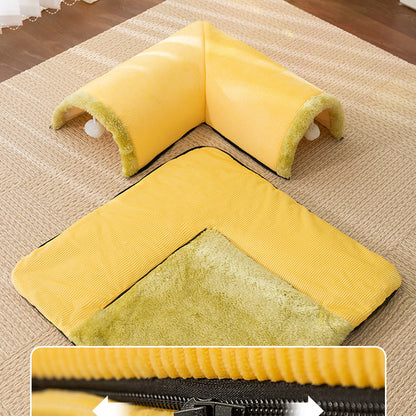 Pet Cat Cave Tunnel Play Tunnel Bed Hanging Toy Balls