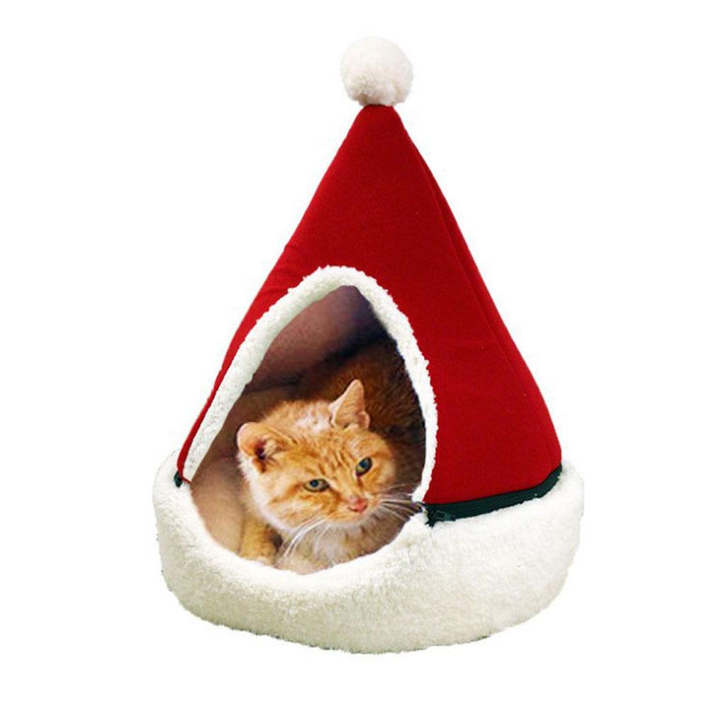 Pet Christmas Cottage Removable and washable yurt cat nesting Bed