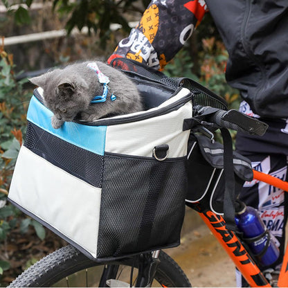 Cat Puppy Pet Carrier Bag For Bicycle Basket Portable