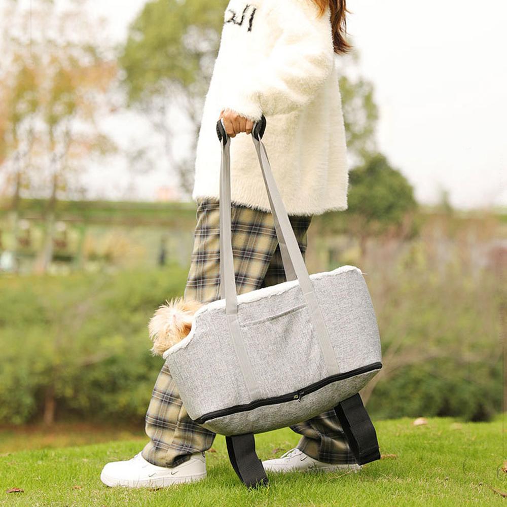 Dog Cat Car Seat with Travel Outing Carrier Bag
