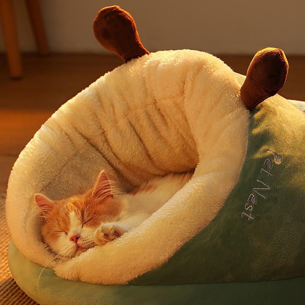PP Cotton Winter Warm Pet Bed Soft Cat Sleep Bag Autumn