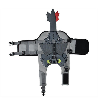 Fly Dragon Cosplay Dog Life Jacket Safety Pet Vest Swimwear Swimsuit