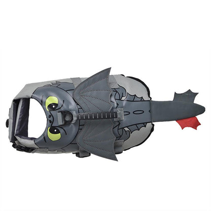 Fly Dragon Cosplay Dog Life Jacket Safety Pet Vest Swimwear Swimsuit