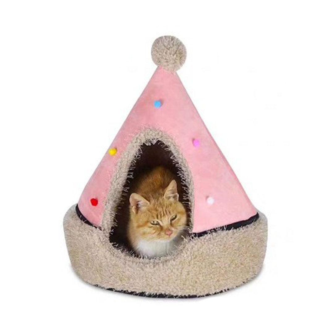 Pet Christmas Cottage Removable and washable yurt cat nesting Bed