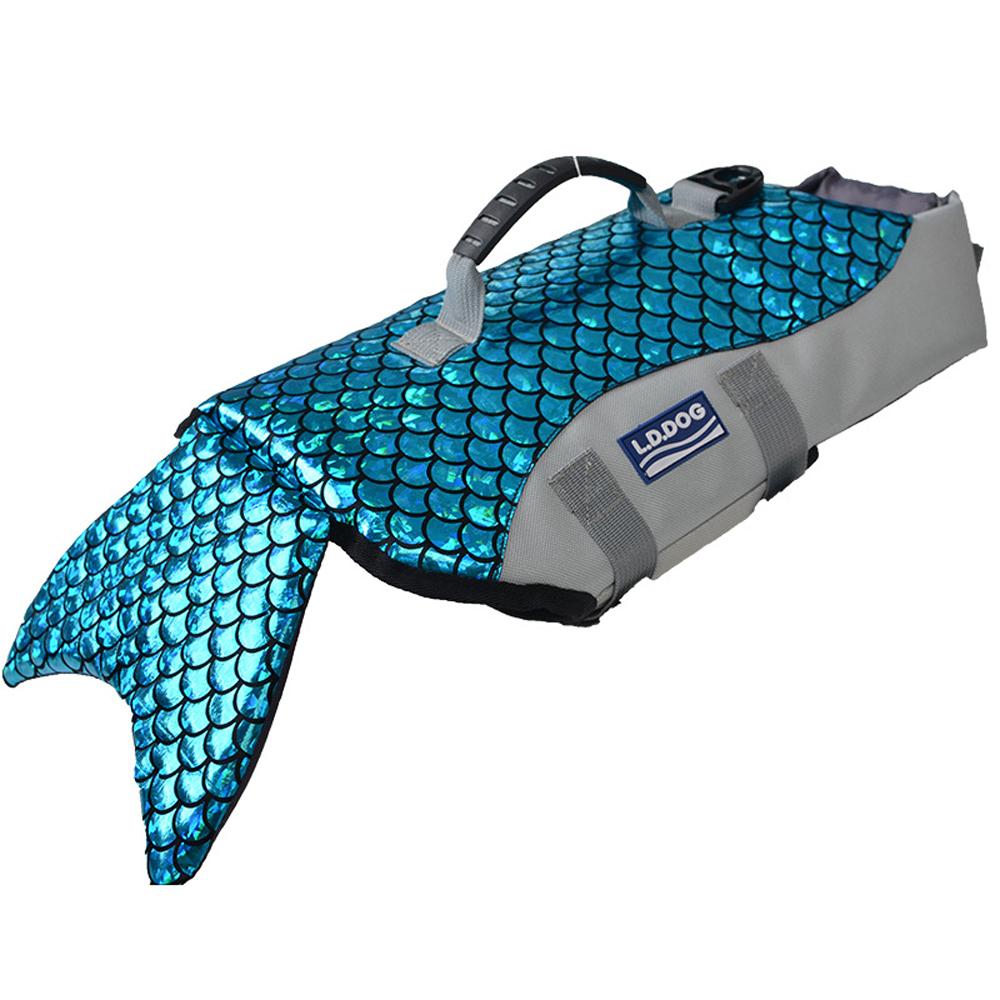 Dog Mermaid Puppy Life Swimwear Jacket with Handle Lifesaver Swimsuit