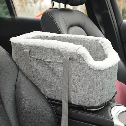 Dog Cat Car Seat with Travel Outing Carrier Bag
