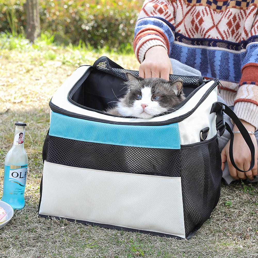 Cat Puppy Pet Carrier Bag For Bicycle Basket Portable