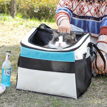 Cat Puppy Pet Carrier Bag For Bicycle Basket Portable